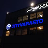 valgusreklaam Cityvarasto night